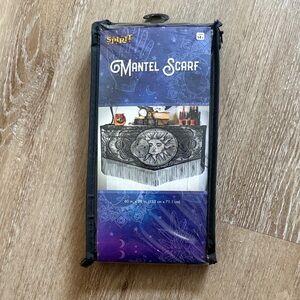 Spirit Black and Gray Mantel Scarf